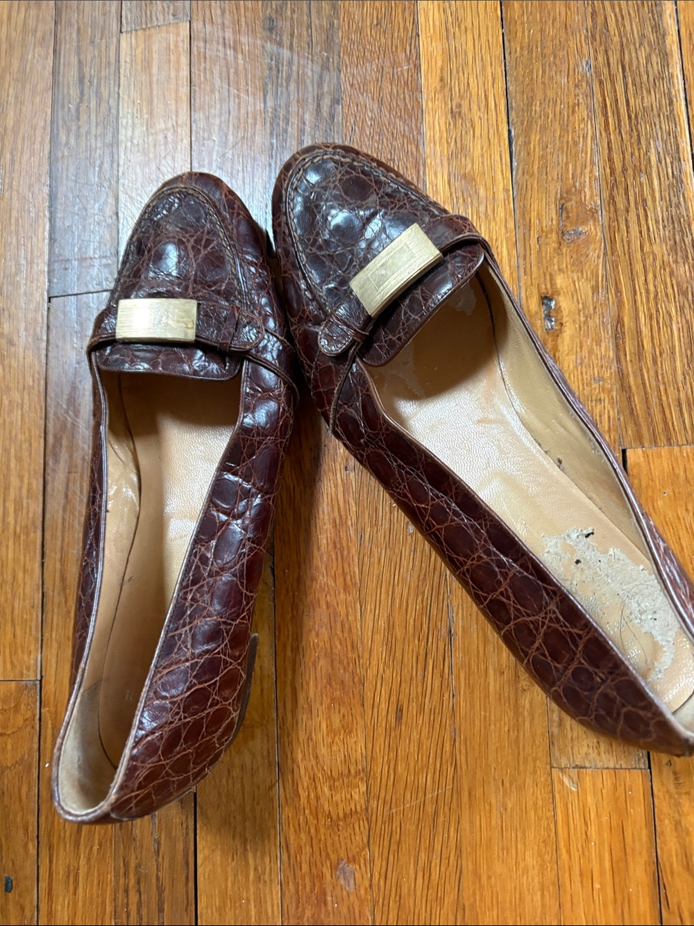 Ralph Lauren authentic crocodile loafers